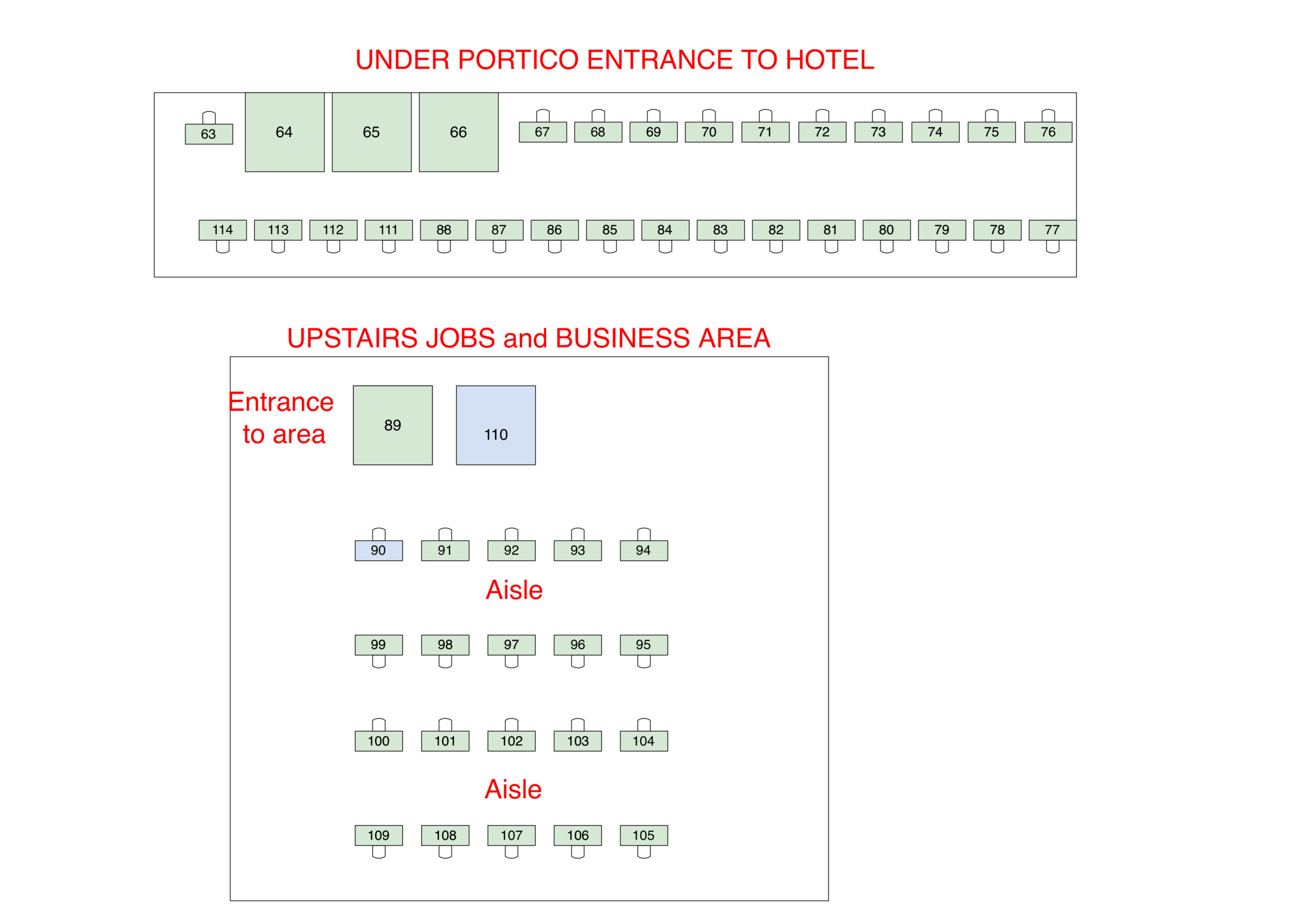 Anagram Events Outside Portico and Upstairs | Small Business Expos